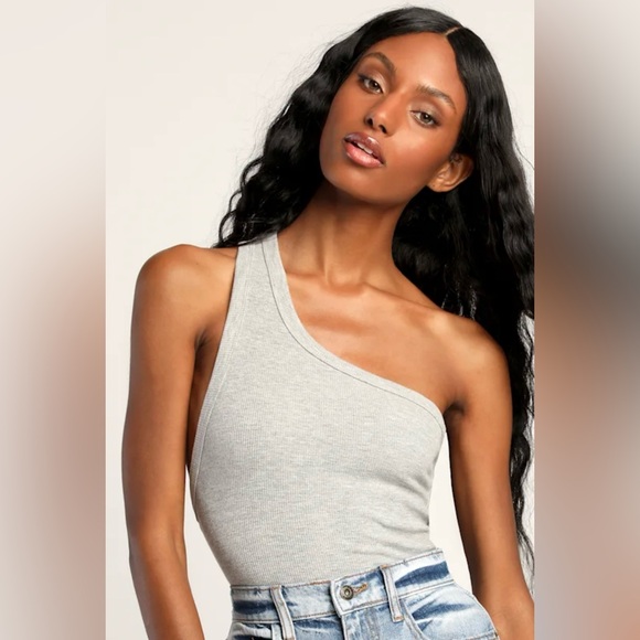 Lulu’s | Twist Back One Shoulder Bodysuit - Picture 2 of 9